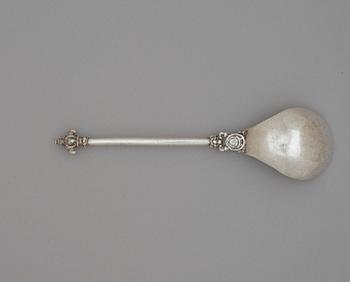 A Polish 17th century silver spoon, unknown mark.