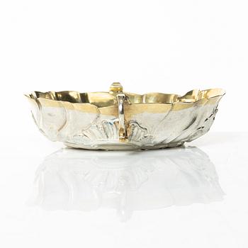 A Nuremberg silver "Weinprobier-Schale", mark of  Georg Andreas Brenner, active 1748-71.