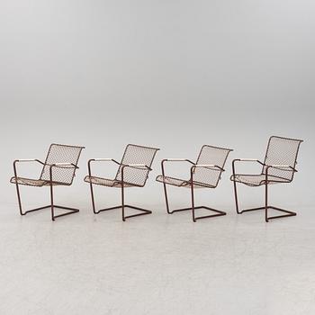 A set of four patio chairs from Grythyttan Stplmöbler, mid 20th Century.