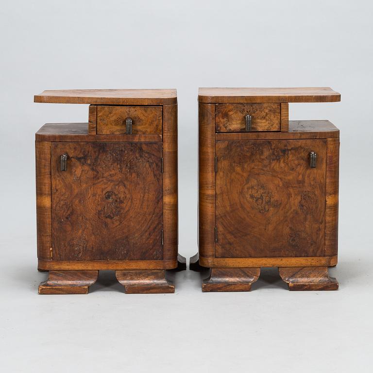 Nattduksbord, ett par, omkring 1930-tal.