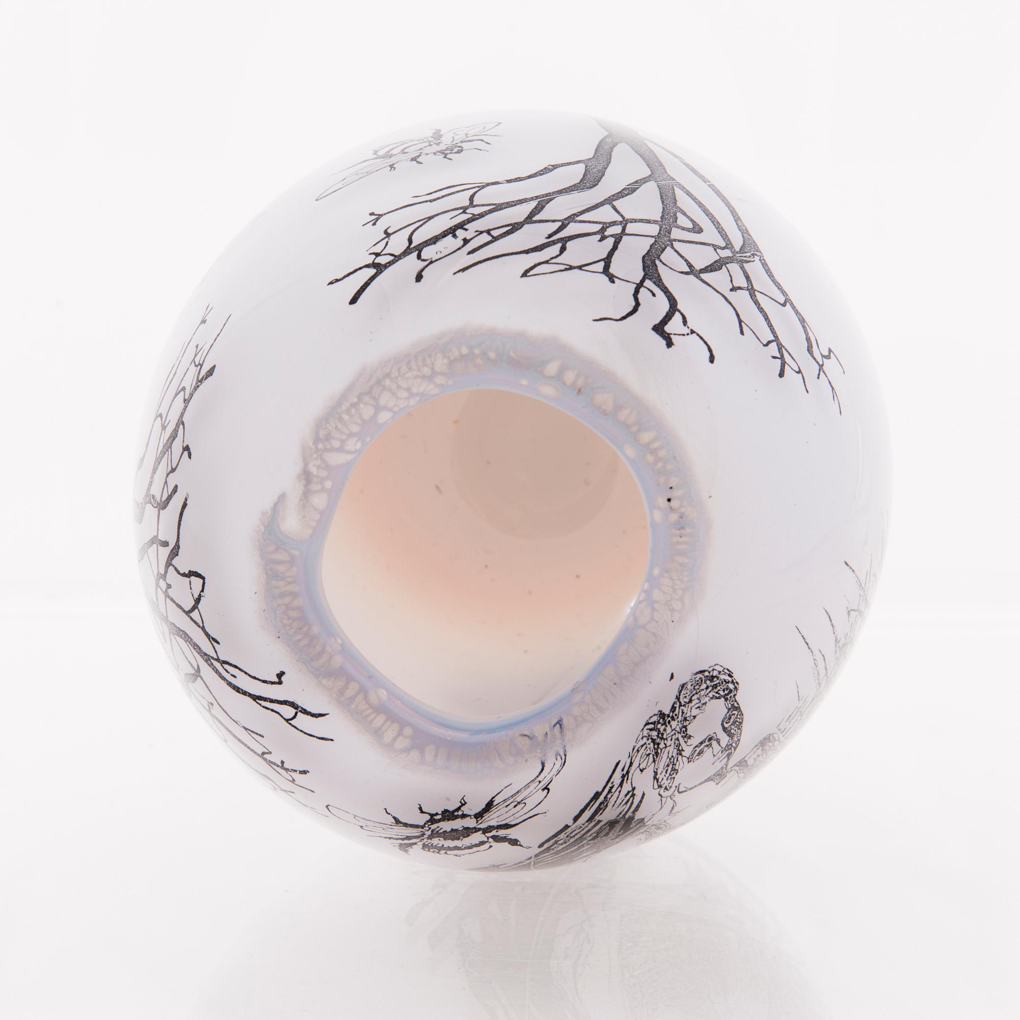 ELLA VARVIO, vas/ glasskulptur, signerad Ella Varvio 2017.