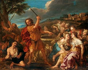 441. Charles Grandon, Jacob and Rebecka by the well.