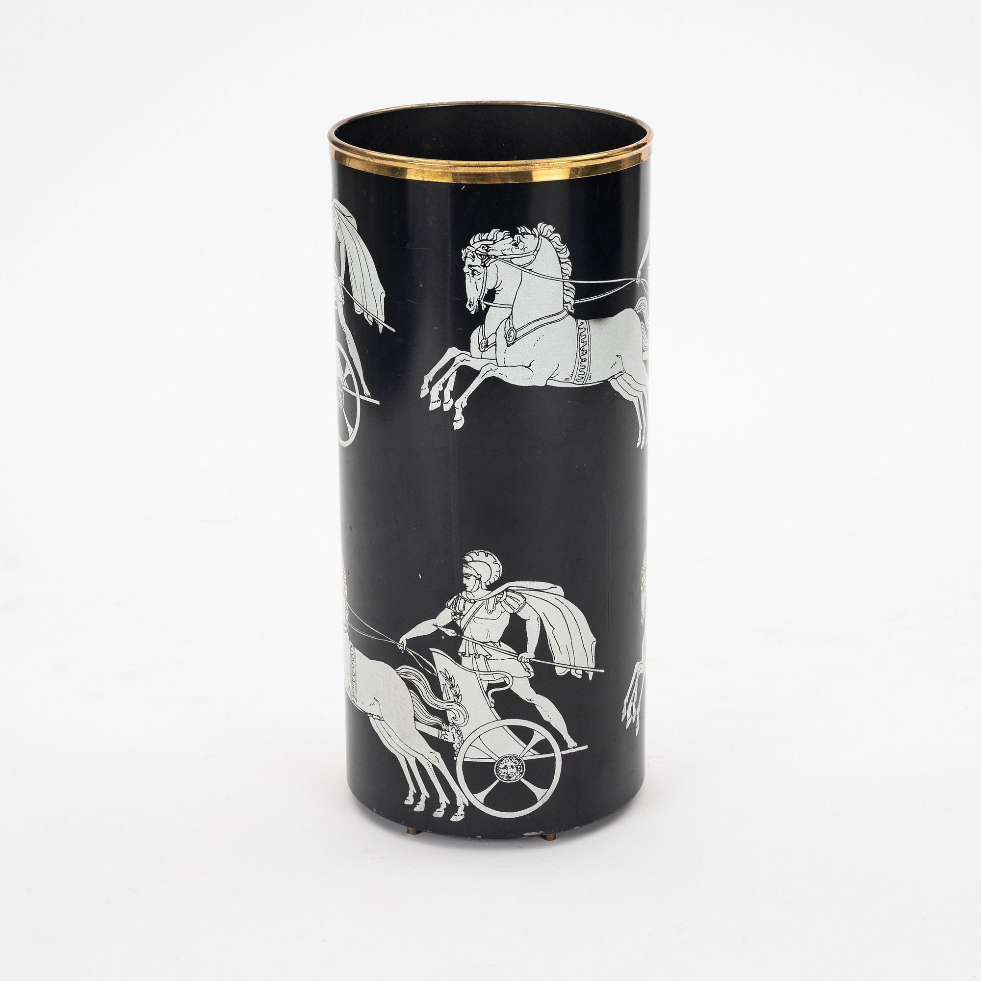 Piero Fornasetti, an umbrella stand, Studio Fornasetti Milan, Italy.
