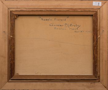 GUNNAR BJÄREBY, olja på duk, signerad och daterad 1942, Kuopio, Finland.