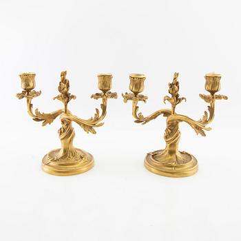 Candelabras a pair Louis XV style approximately 2900.