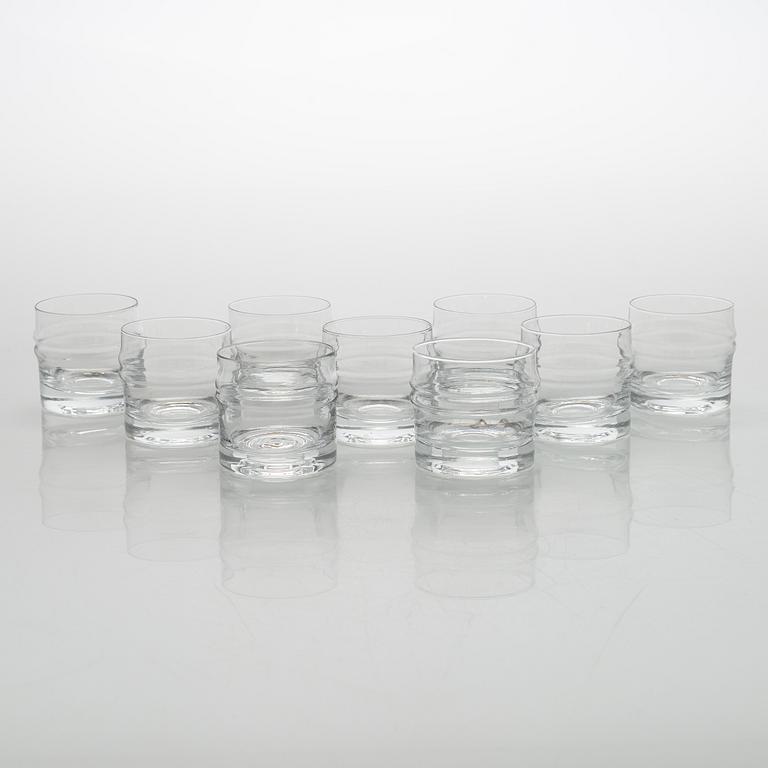 Timo Sarpaneva, set of 51 'Pisaranrengas' (Expanding rings) 2054 glasses for Iittala.