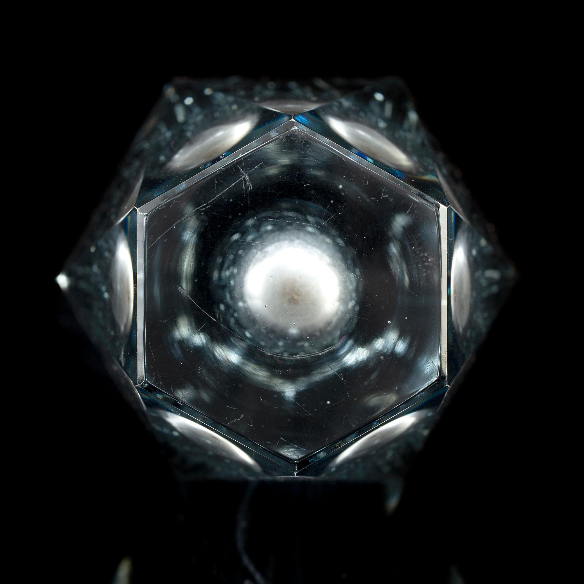 ASTA STRÖMBERG, vas, glas, "Diamant", Strömbergshyttan, 1960-tal.