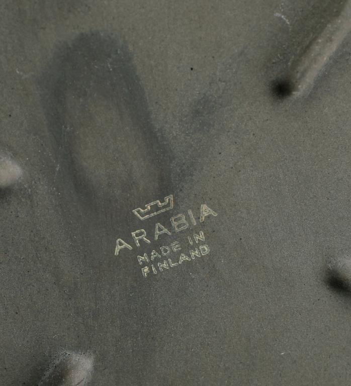 ÄGGHÖNA MED ÄGGKOPPAR, 7 delar, porslin, Arabia, Finland, 1900-talets mitt.