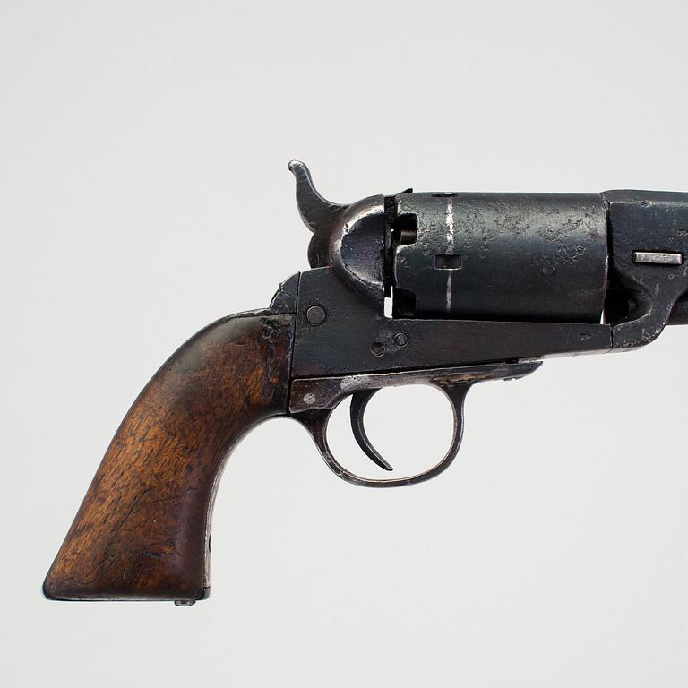 A belgian Colt Pocket copy percussion revolver mid 19th century.