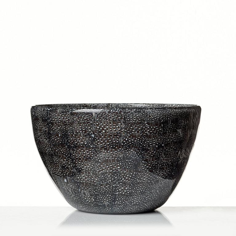 Paolo Venini, a "Murrina" glass bowl, Italy 1960's.