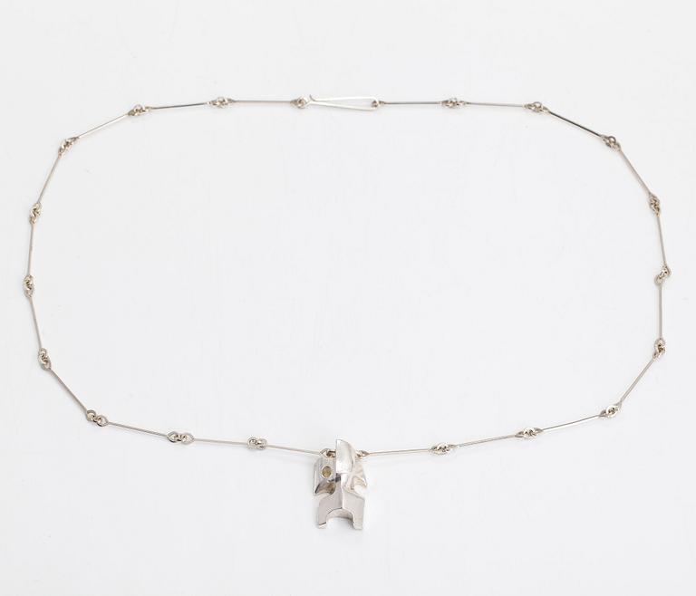 Björn Weckström, halsband, "Zombi", sterlingsilver, Lapponia 1974.