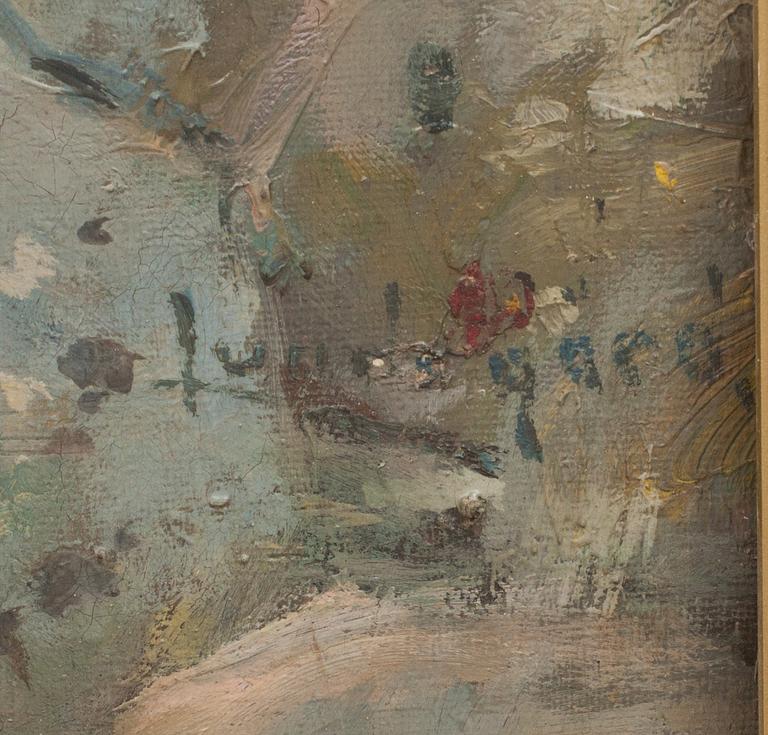 JUSTUS LUNDEGÅRD, olja på duk, signerad.