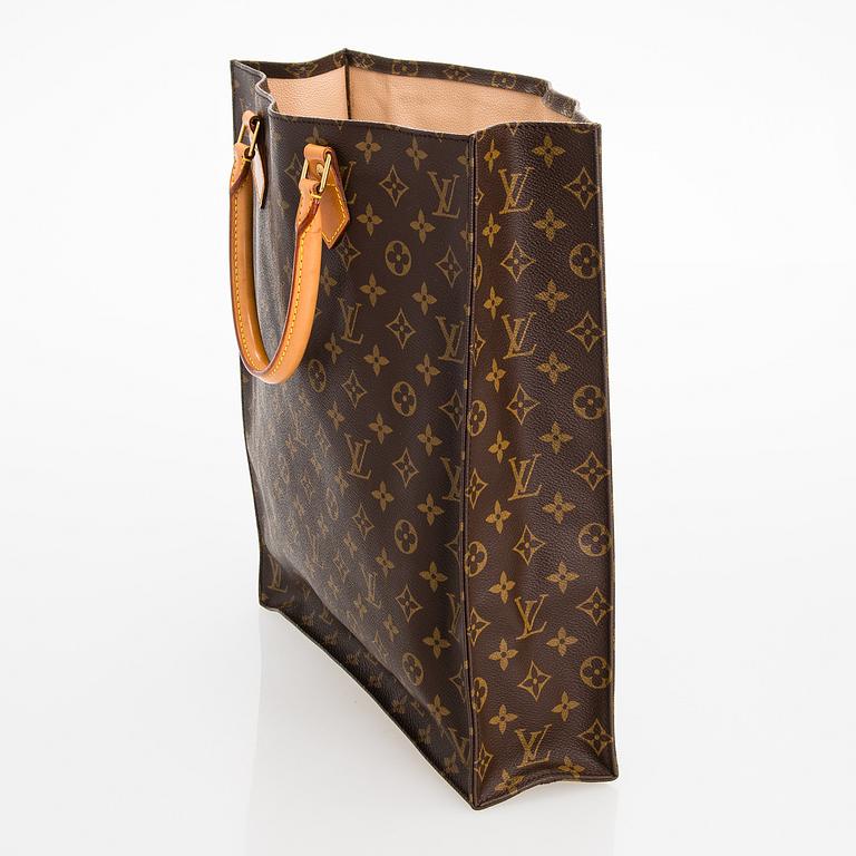 Louis Vuitton, Monogram Canvas 'Sac Plat Tote' Bag.