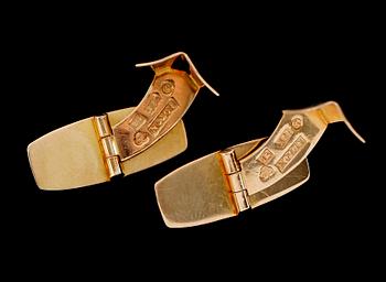 MANSCHETTKNAPPAR, 1 par, 18 k guld, Alton, 1969. Vikt ca 8 gram.