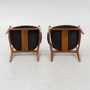 Illum Wikkelsø, karmstolar, 8 st, Danmark, 1950/60-tal.