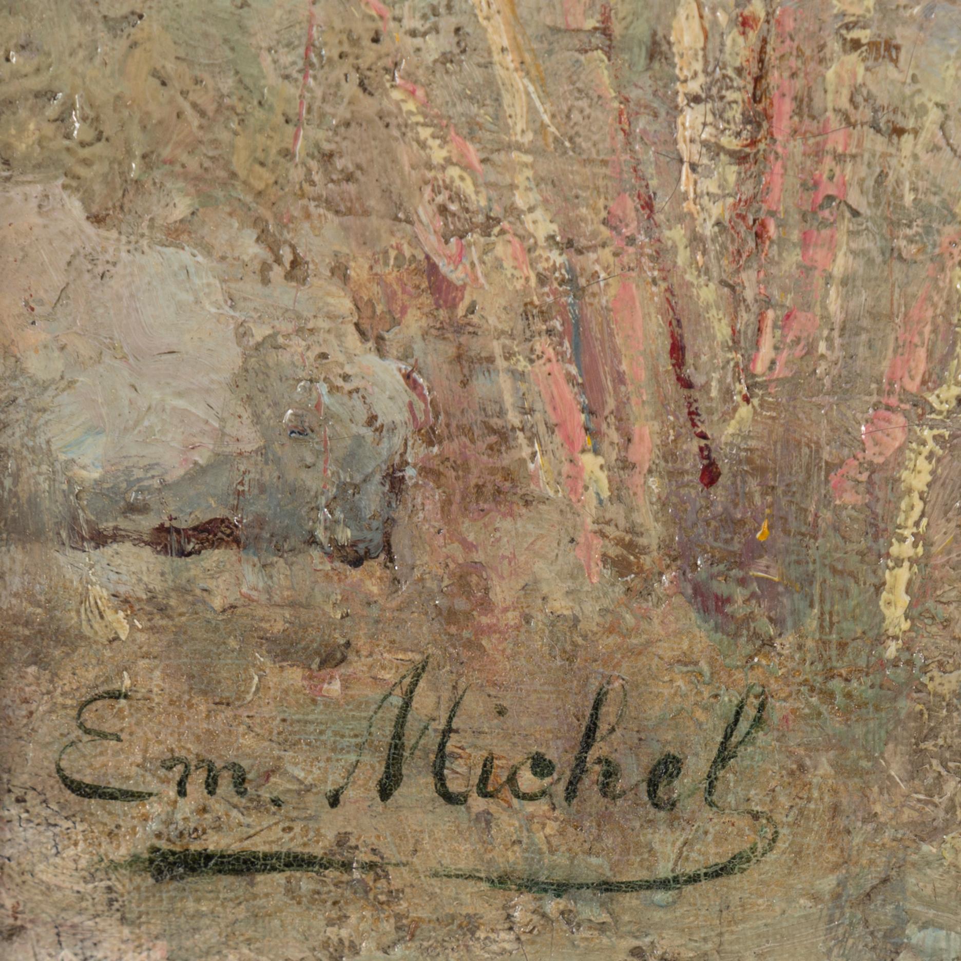 EMILE FRANCOIS MICHEL, olja på duk, signerad Em. Michel.