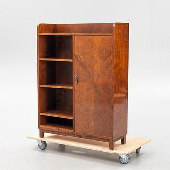 A 1930's birch bookcase.