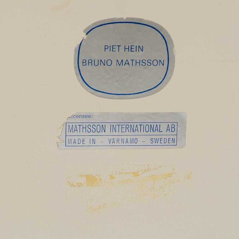 Bruno Mathsson & Piet Hein, soffbord, "Superellips", Bruno Mathsson International, Värnamo.