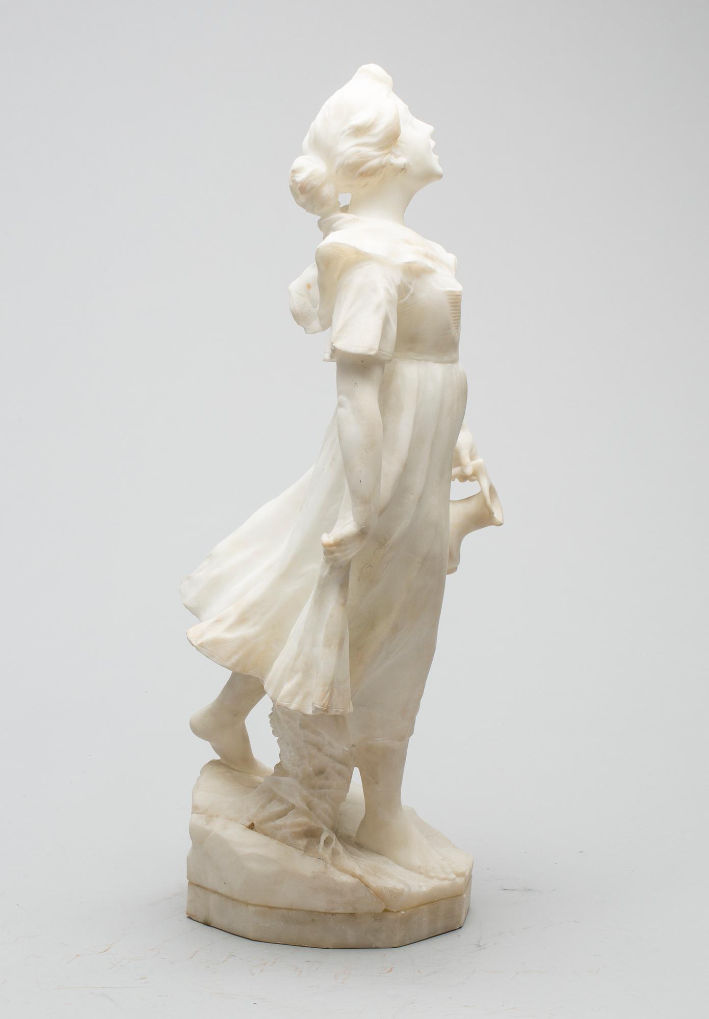 SKULPTUR, marmor, 1800-tal.