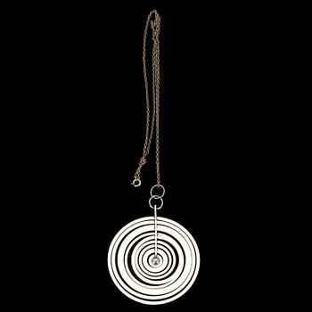 HALSSMYCKE, sterling silver "Silvermåne", N. Westerback, Helsingfors 1971.
