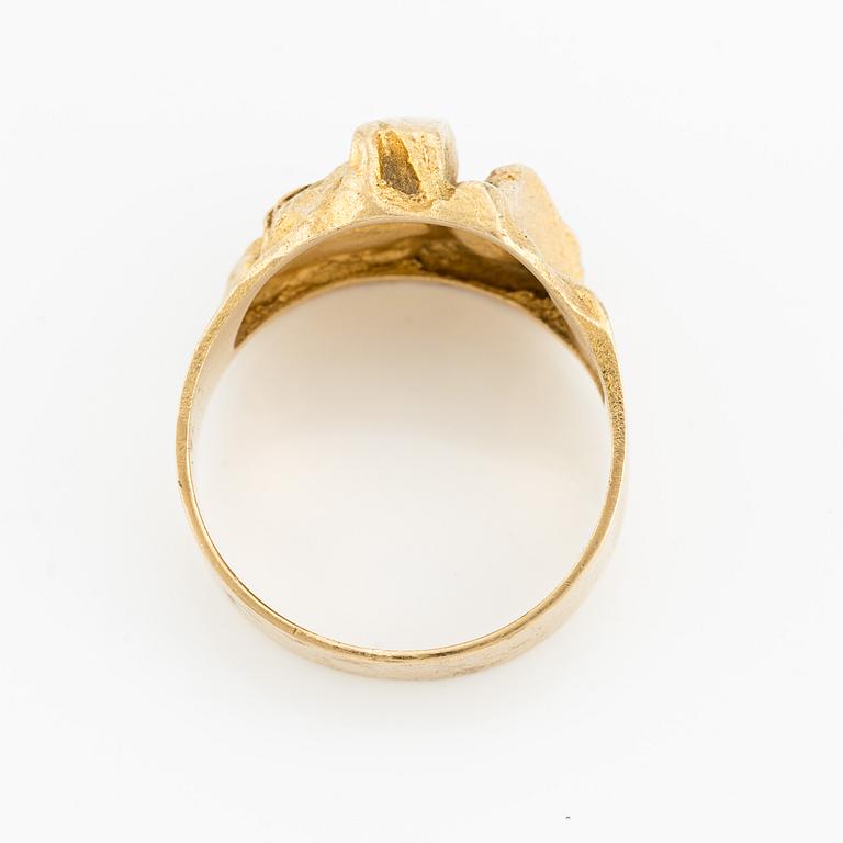 Björn Weckström, ring, "Samurai", 18K guld. Lapponia 1977.