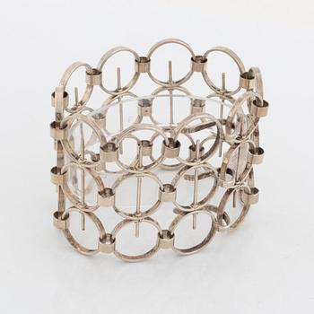 Kaija Aarikka, a silver bracelet, Finland, 1966.