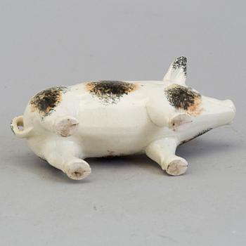 A PORCELAIN PIGGY BANK, probably Gustafsberg, ca 1900.