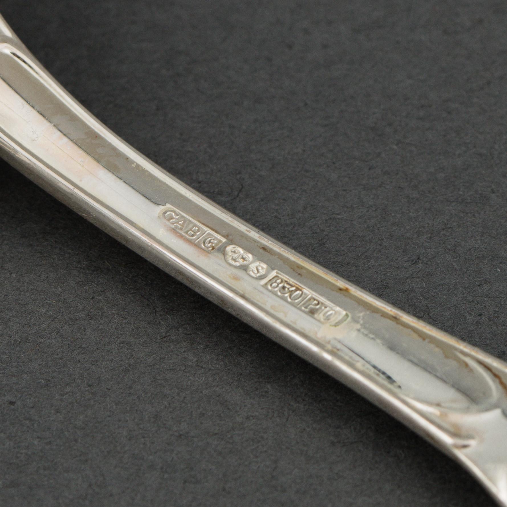 GAB, a part 'Prins Albert' silver cutlery, Stockholm, 1980/90s (64 pieces).