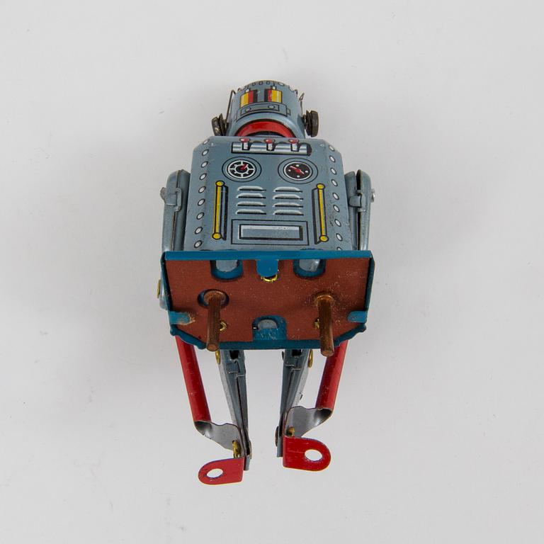 A tinplate Linemar "Robotrac Bulldozer," Japan, 1950s.