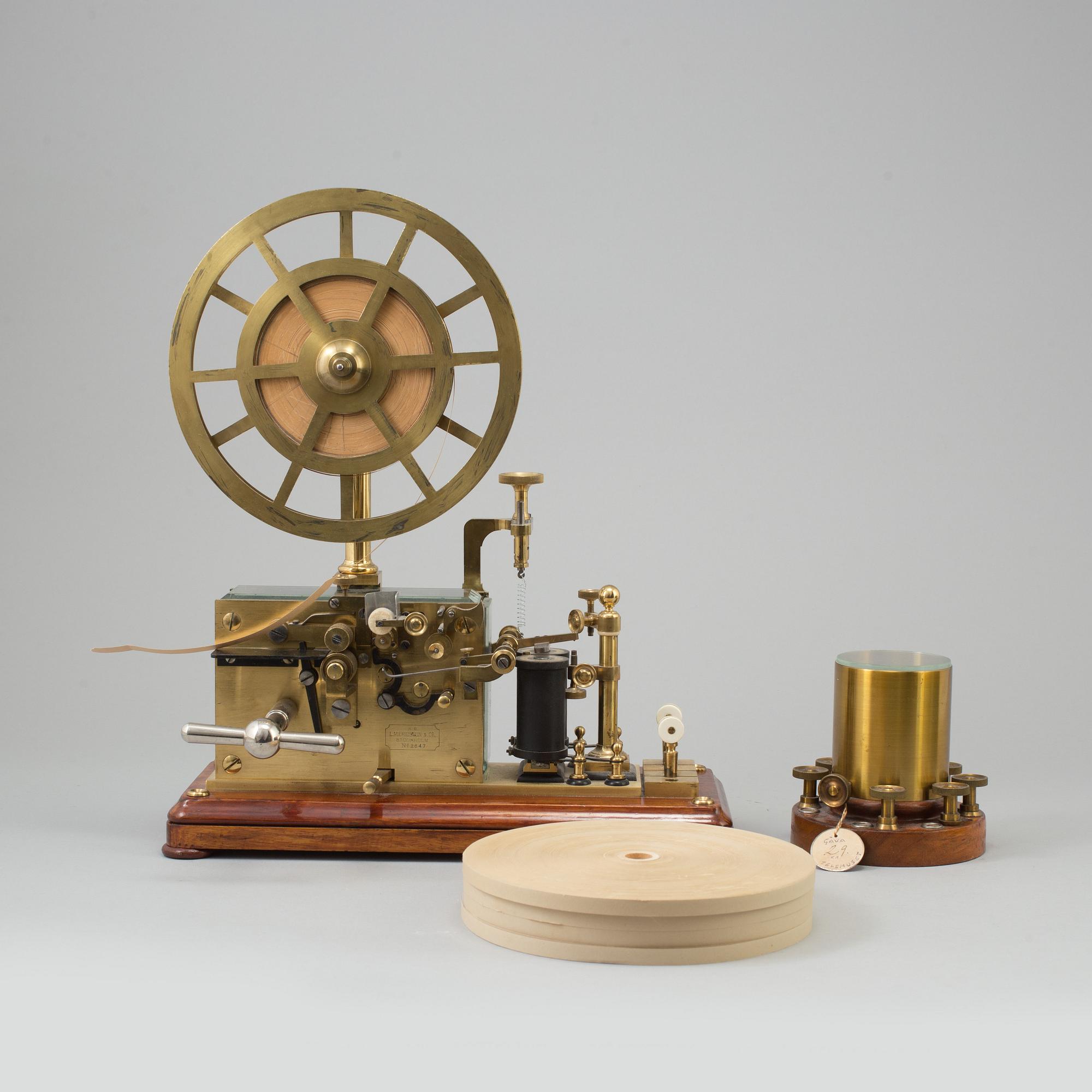 An L.M. Ericsson telegraph morse writer early 20th century