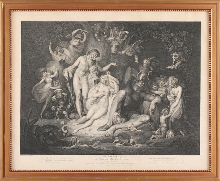 HENRY FUSELI, efter, mezzotint, 1800-tal.