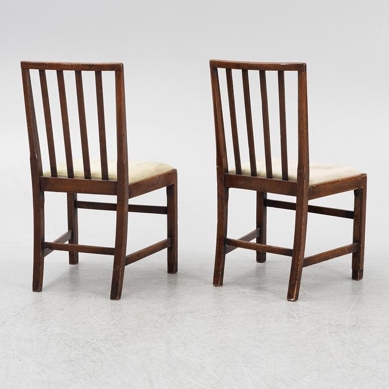 Coronation chairs, 6 pcs, used among others at the coronation of Elizabeth II, England, 19th century.