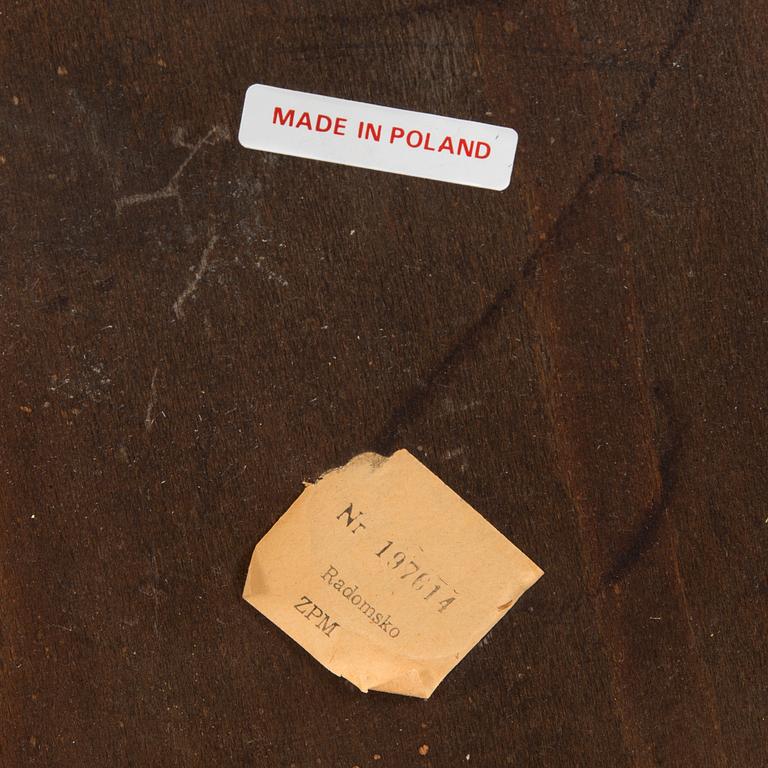 Stolar, 4 st, Radomsko, Polen, 1900-talets senare hälft.