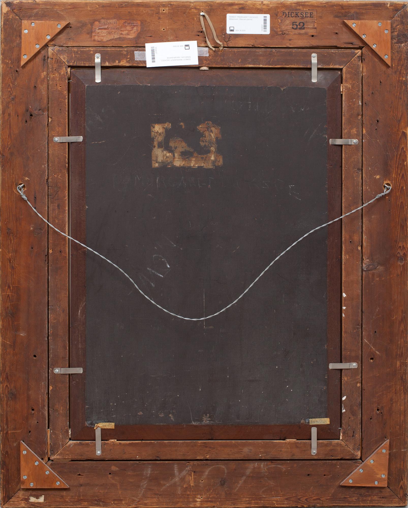 MARGARET DICKSEE, tillskriven, olja på pannå.