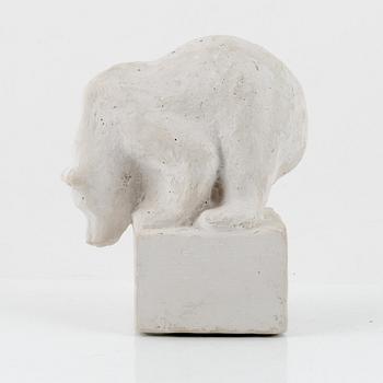 Arvid Knöppel. Sculpture, unsigned, plaster.