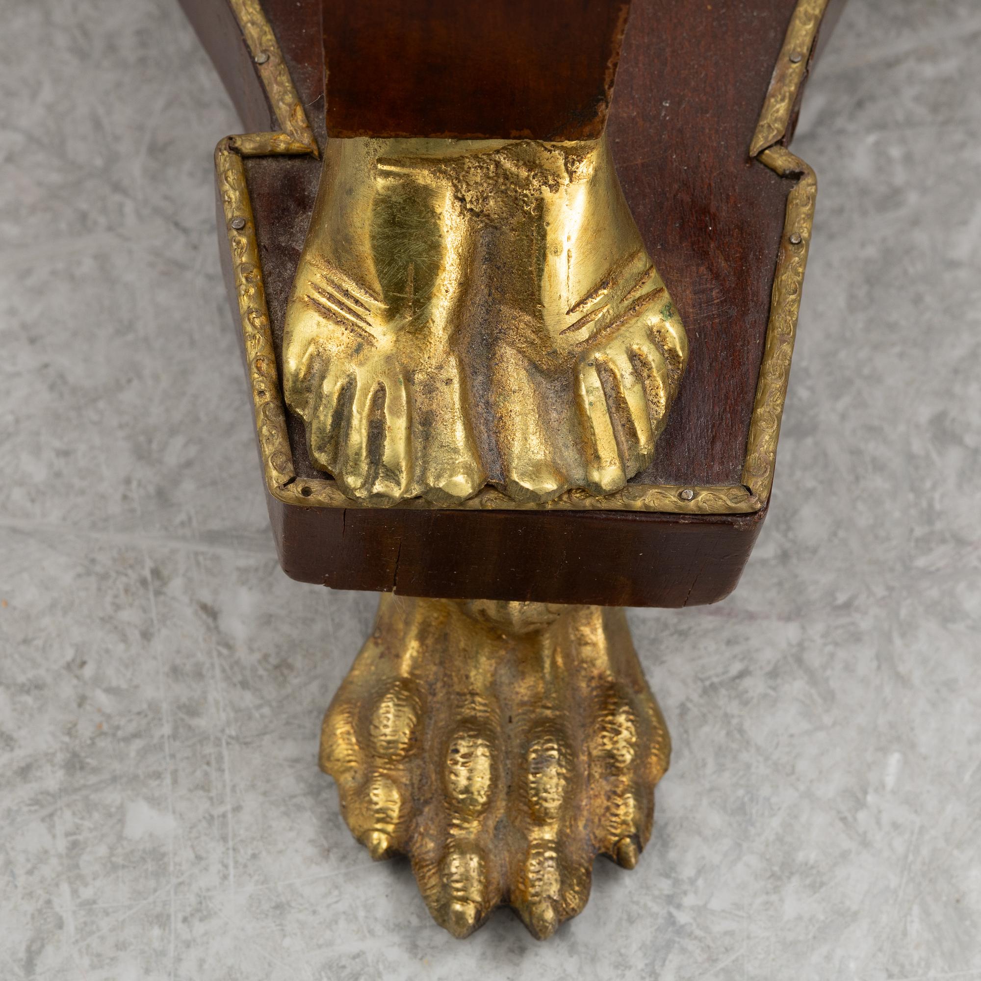 Side table, Empire style, late 19th century.