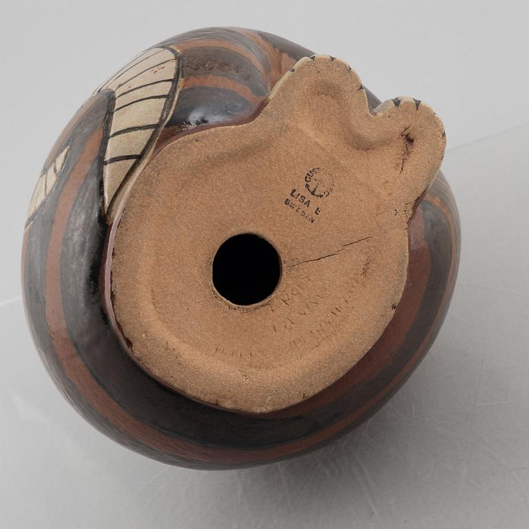 Lisa Larson, skulptur, "Maxikatt", stengods, Gustavsberg, ur serien "Stora Zoo".