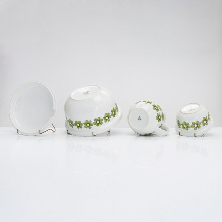 Esteri Tomula, A 19-piece porcelain "Primavera' tableware set. 1960's, Arabia, Finland.