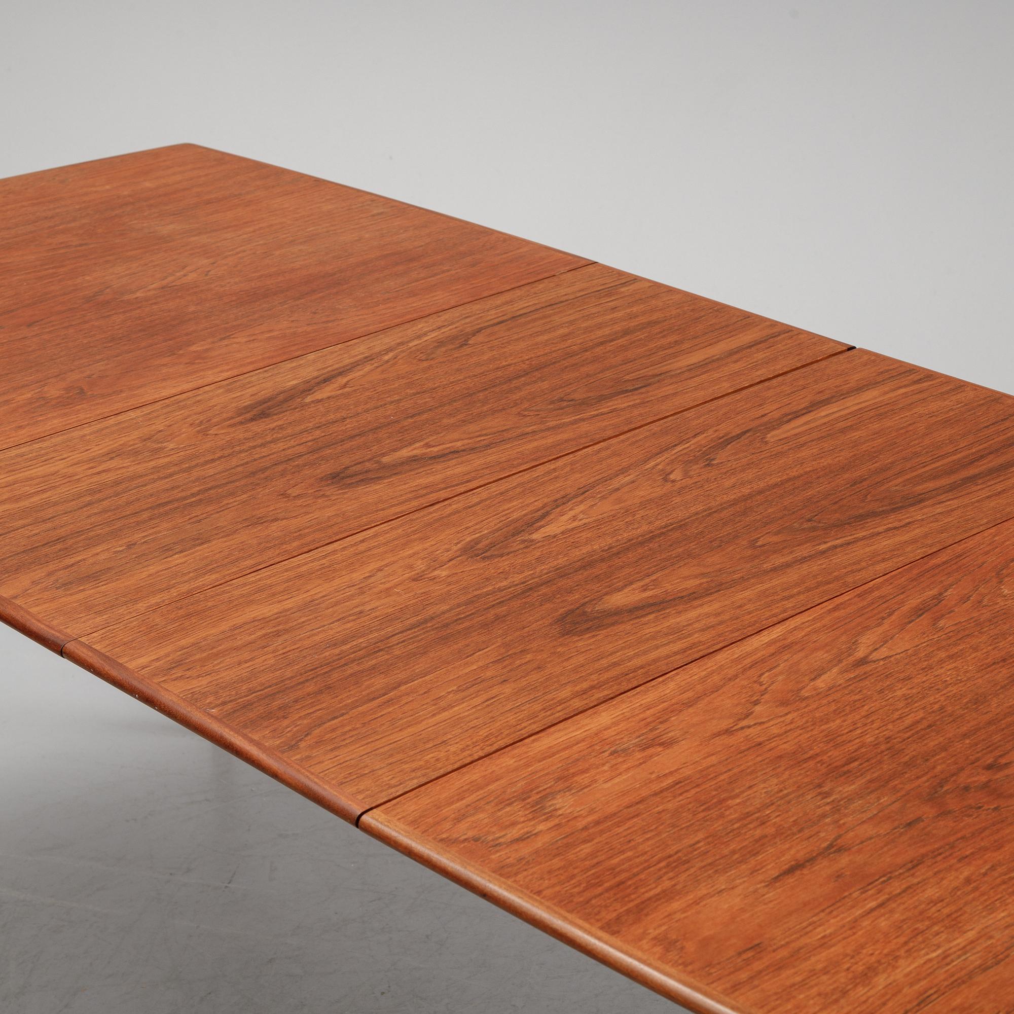 A 1950's/60's teak dining table from Jo Carlson, Vetlanda.
