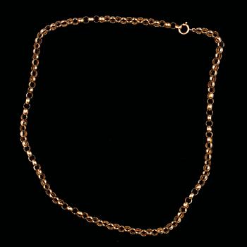 KEDJA, guld, troligen 1800-tal. Vikt ca 15 gram.