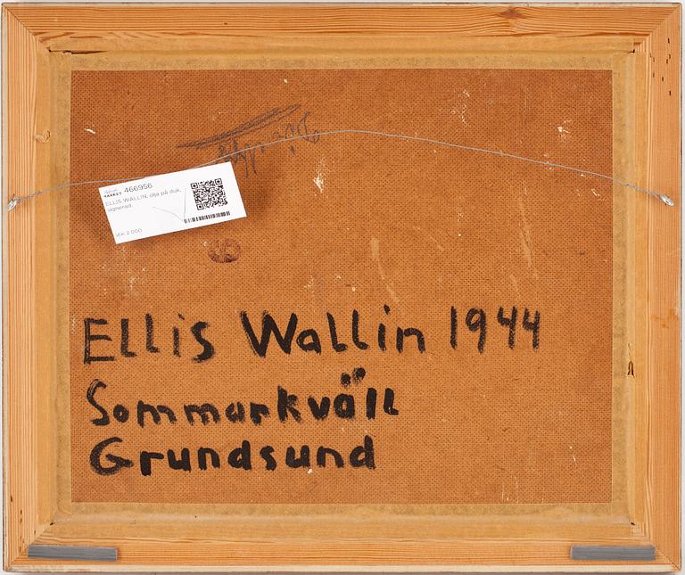 ELLIS WALLIN, olja på pannå, signerad och daterad -44.