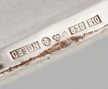 LJUSSTAKAR, 3 st, silver, Ceson, Göteborg, 1991.