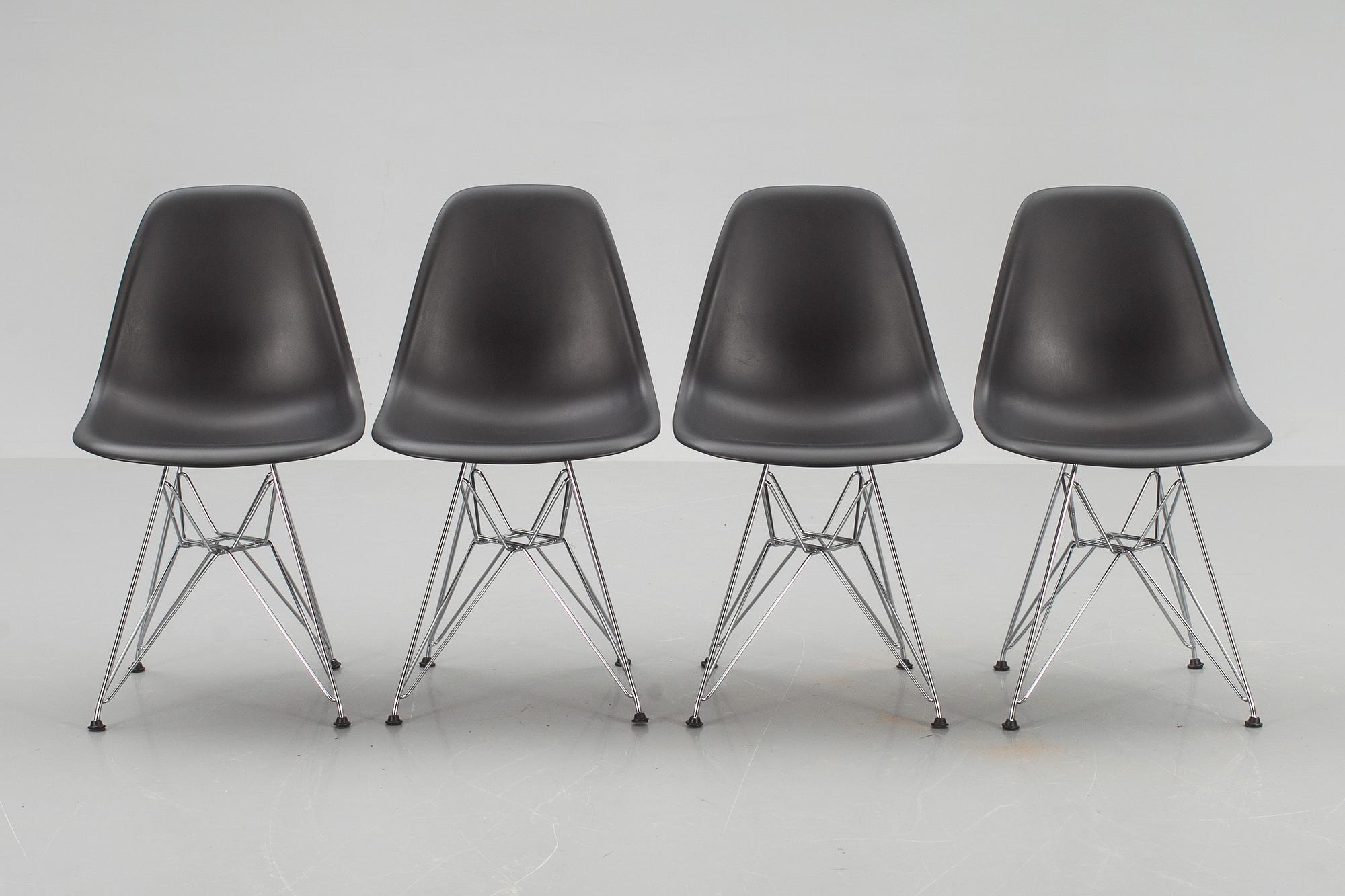STOLAR, 4 st. "DSR", Charles och Ray Eames, Vitra.