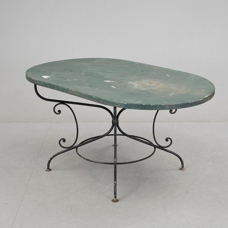 TRÄDGÅRDSBORD, gjutjärn, Frankrike, 1900-tal.