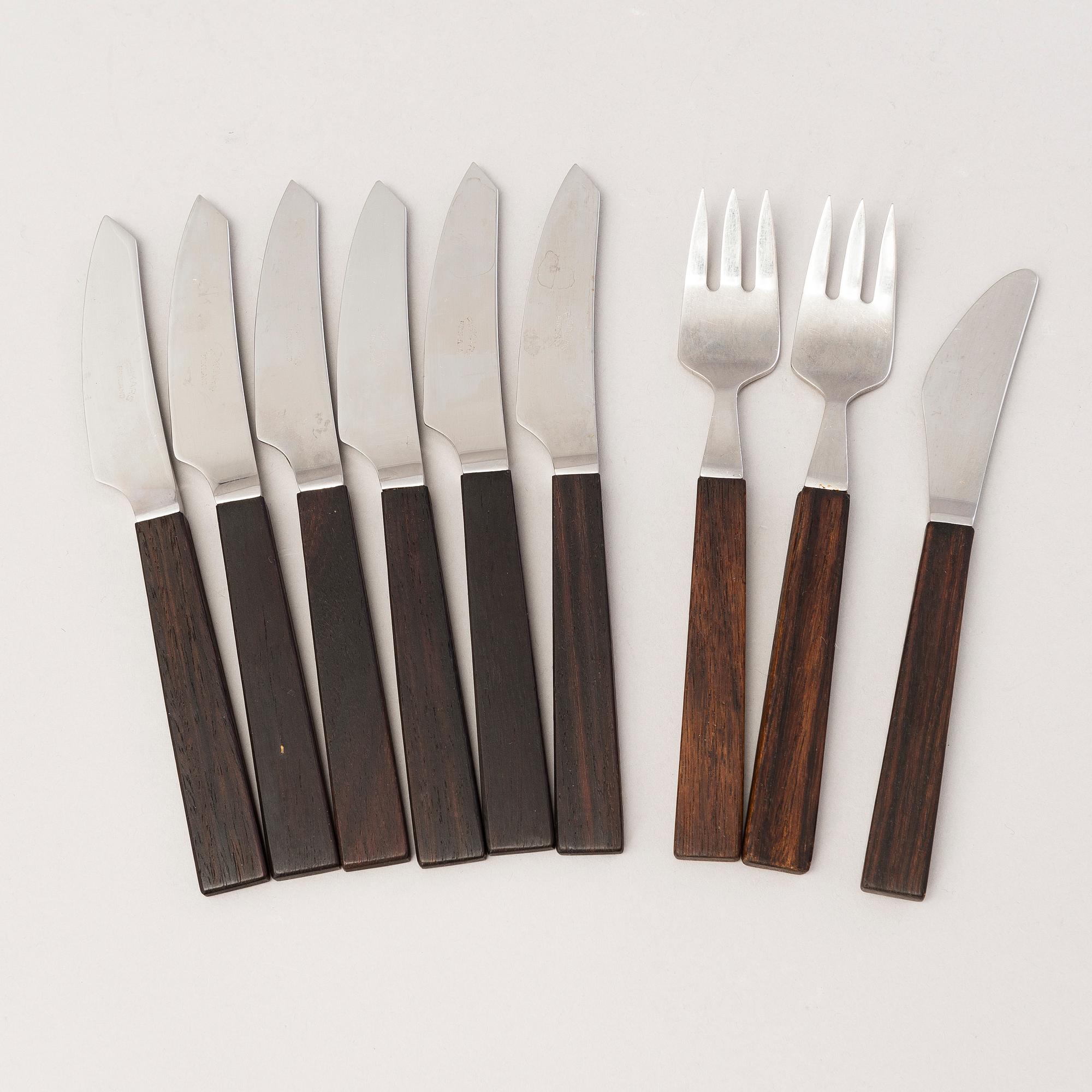 BERTEL GARDBERG, A 45-piece set of "Triennale" cutlery for Fiskars and Hackman, Finland.