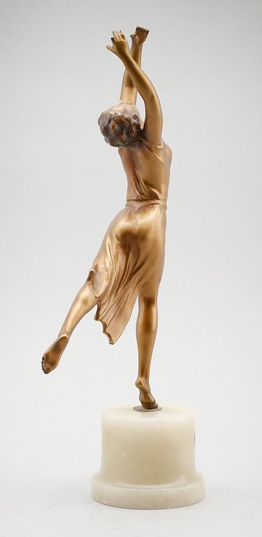 SKULPTUR, patinerad metall, 1900-talets första hälft.