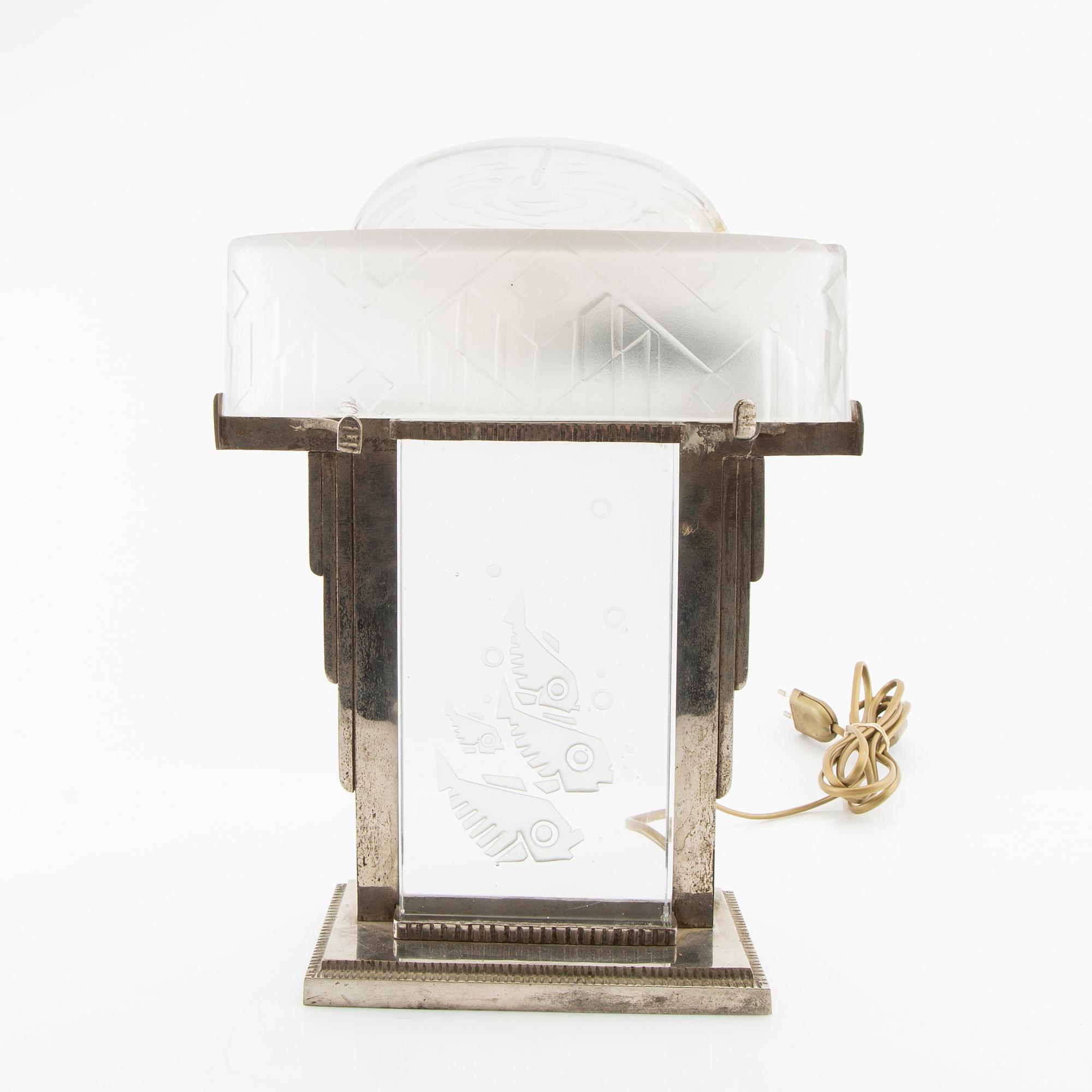 Table lamp, Art Deco early 20th century.