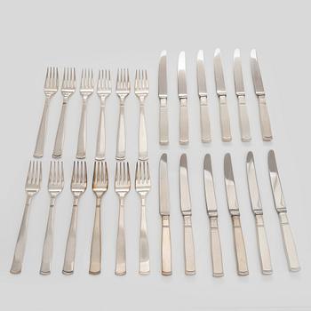 Jacob Ängman, smörgåsbestick, 24 st, silver, "Rosenholm", GAB 1954 -1991.