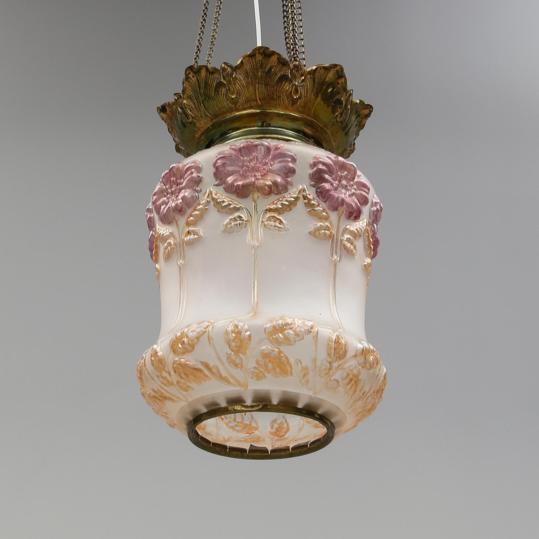 MÅNSKENSAMPEL, glas, omkring år 1900. Höjd ca 30 cm.