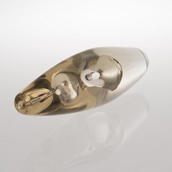 TIMO SARPANEVA, GLASSKULPTUR. Orkidé. Signerad Timo Sarpaneva Iittala -3568.